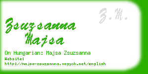 zsuzsanna majsa business card